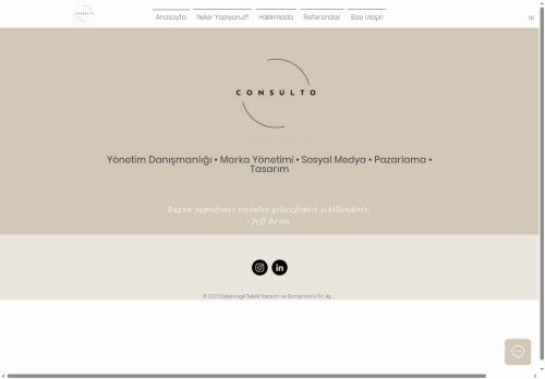 Consulto Yönetim Danışmanlığı • Marka • Sosyal Medya • Pazarlama • Tasarım