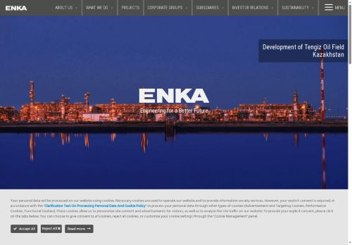 ENKA İnşaat ve Sanayi A.Ş. | ENKA is the largest construction company in Turkey and ranked among the ENR’s Top International Contractors since 1982.