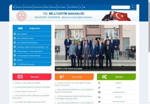 Bandırma Halk Eğitimi Merkezi - BALIKESİR / BANDIRMA