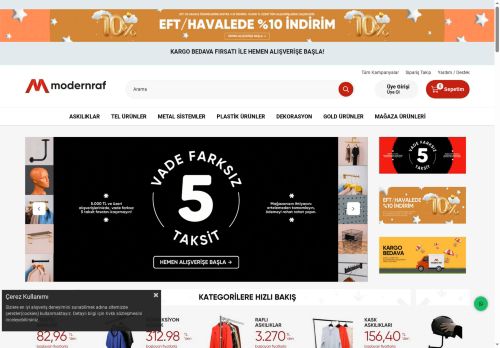 Modern Raf - Dekoratif Mağaza Raf Sistemleri ve Raf Modelleri