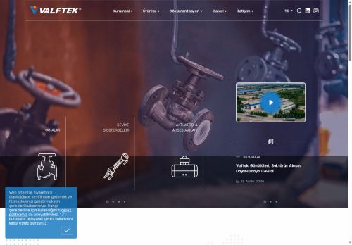 VALFTEK® | Vana, Valf, Seviye Göstergesi ve Diğer Yardımcı Tesisat Elemanları