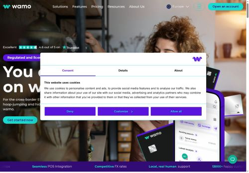 A digital business account for European SMEs | wamo