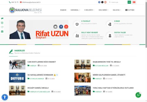T.C. Suluova Belediyesi Resmi Web Sitesi – Suluova Belediyesi