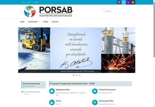 POIZ | Home - Pazaryeri Organized Industrial Zone