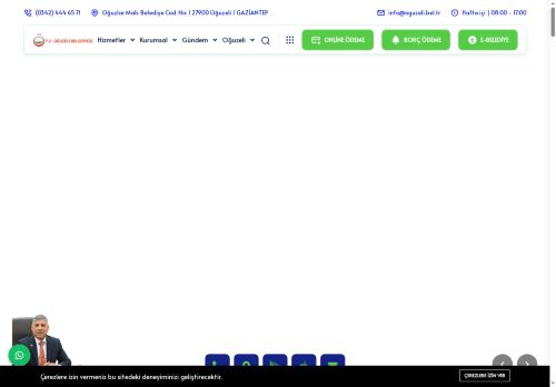 Oğuzeli Belediyesi Kurumsal Web Sitesi