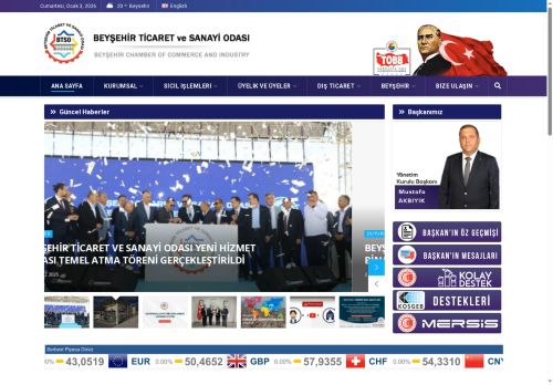 BEYŞEHİR TSO | Beyşehir Ticaret ve Sanayi Odası – Beyşehir Chamber Of Commerce And Industry