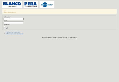 BLANCO ÖZTİRYAKİLER TEKNİK SERVİS YÖNETİM SİSTEMİ