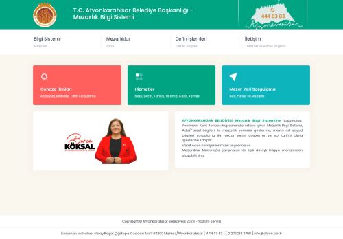 T.C. Afyonkarahisar Belediye Başkanlığı-Mezarlık Bilgi Sistemi
