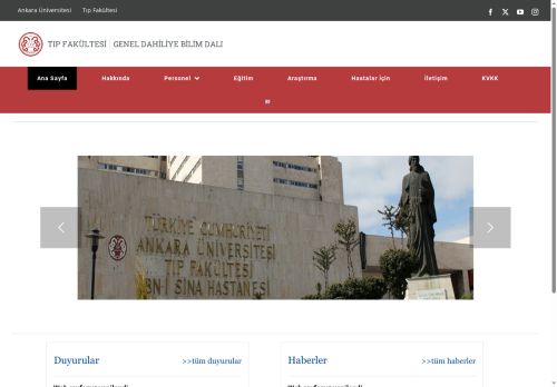 Öğretim Kadrosu – Genel Dahiliye Bilim Dalı