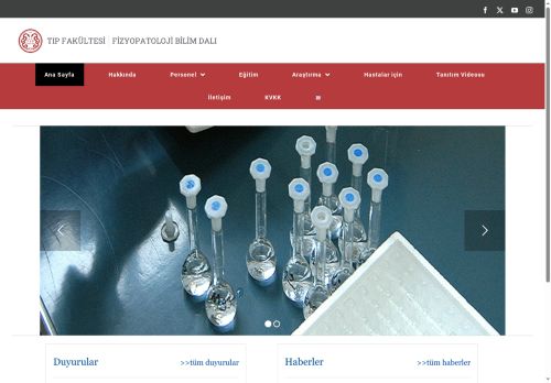 Öğretim Kadrosu – Fizyopatoloji Bilim Dalı