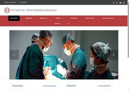 Öğretim Kadrosu – Göğüs Cerrahisi Anabilim Dalı