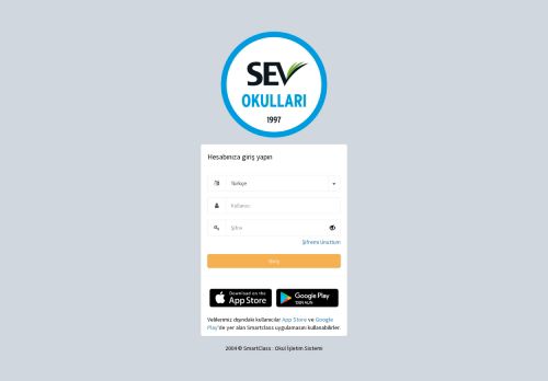 SmartClass : Okul İşletim Sistemi - Özel SEV Anaokulu