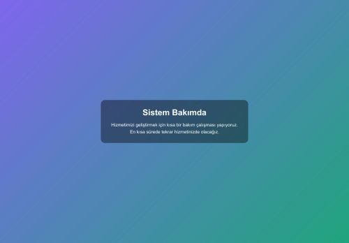Sistem Bakımda