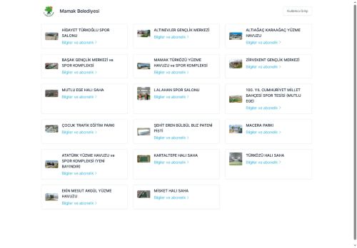 Mamak Belediyesi Tesis Yönetimi
