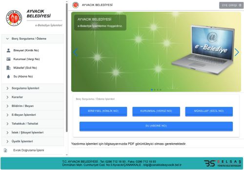 E-Belediye Hizmetleri