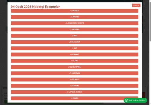 Çanakkale Eczacı Odası