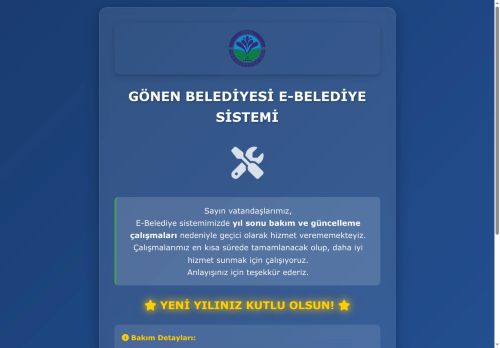 Gönen Belediyesi E-Belediye Bakım Çalışması
