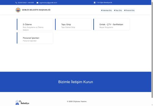 E-Belediye | GEMLİK BELEDİYE BAŞKANLIĞI