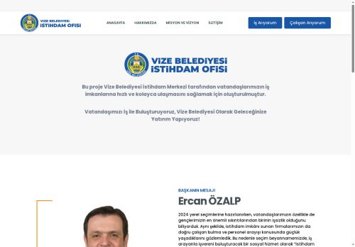 Vize Belediyesi İstihdam Merkezi - Anasayfa