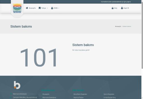 Marmaris Belediyesi - Hata