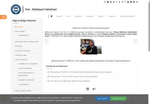 Marmara Üniversitesi - Bilgi ve Belge Yönetimi - Fen - Edebiyat Fakültesi