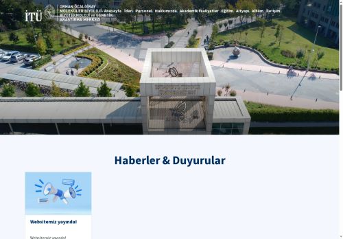 İTÜ | Orhan Öcalgiray Moleküler Biyoloji-Biyoteknoloji ve Genetik Araştırma Merkezi