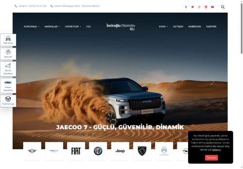 Spoticar - İnciroğlu Otomotiv A.Ş. - BMW - MINI - Fiat - Alfa Romeo - Jeep - Peugeot - Opel - Citroen- Honda - Otokoç 2. El