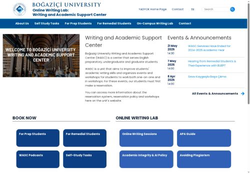 Online Writing Lab: <br>Writing and Academic Support Center