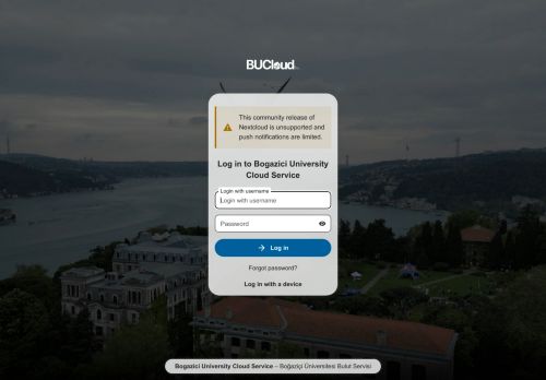 Login – Bogazici University Cloud Service