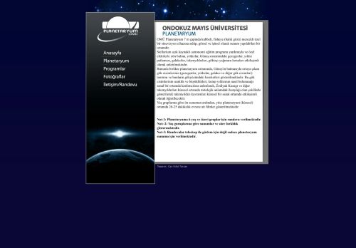 :: OMÜ Planetaryum ::