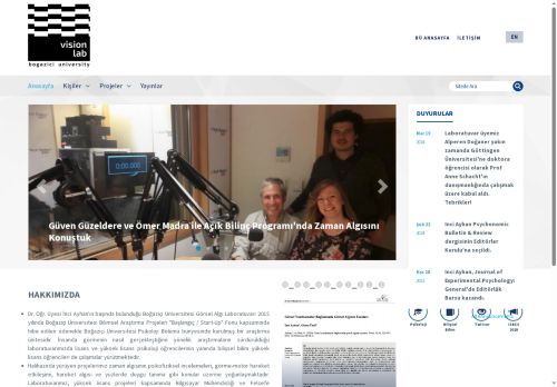 Home | Boğaziçi University Vision Lab