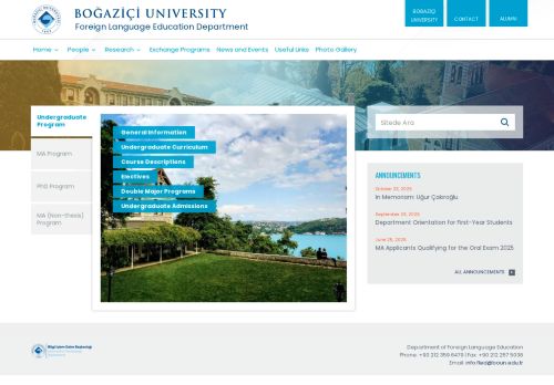 Foreign Language Education Department | General Information