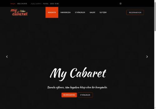 İstanbul Etiler'de Lüks Cabaret, Restoran ve Canlı Müzik - My Cabaret