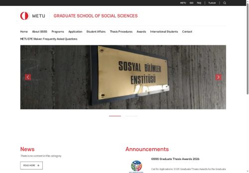Home | GRADUATE SCHOOL OF SOCIAL SCIENCES