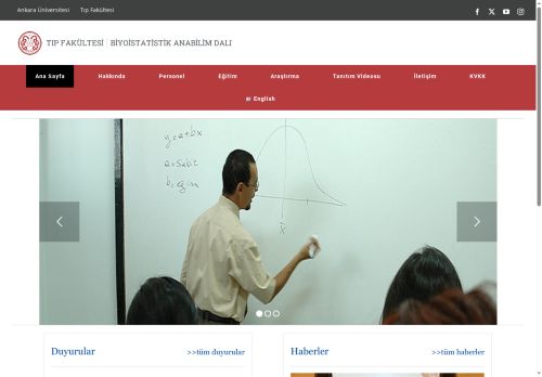 Biyoistatistik Anabilim Dalı – Ankara Üniversitesi