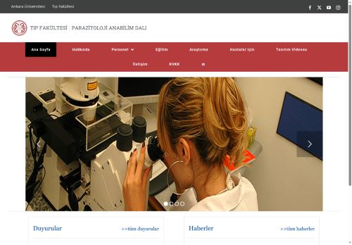 Parazitoloji Bilim Dalı – Ankara Üniversitesi