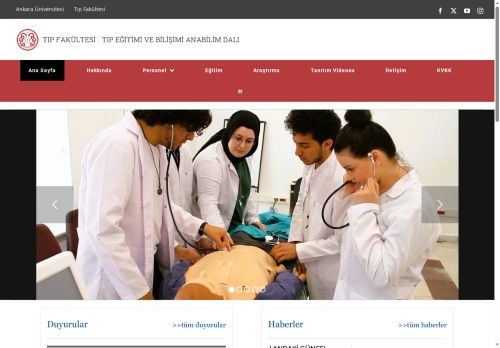 Tıp Eğitimi Ve Bilişimi Anabilim Dalı – Ankara Üniversitesi