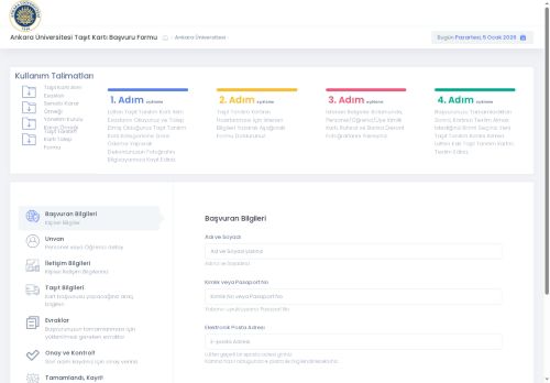 Ankara Üniversitesi Taşıt Kartı Başvuru ANTOS