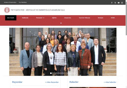 Öğretim Kadrosu – Histoloji ve Embriyoloji Anabilim Dalı