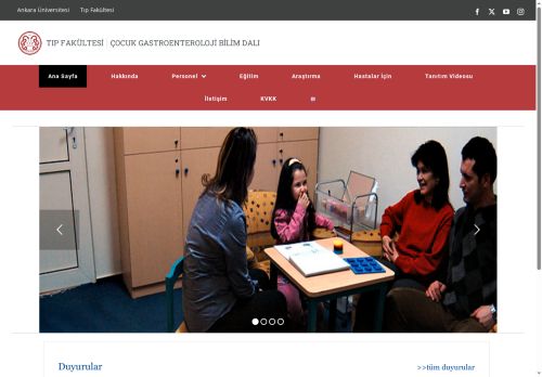 Öğretim Kadrosu – Çocuk Gastroentroloji Bilim Dalı