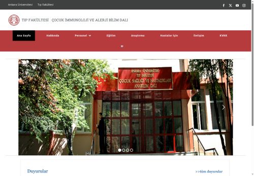 Öğretim Kadrosu – Çocuk İmmünoloji Allerji Bilim Dalı