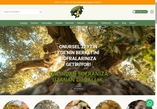 Onursel Zeytinyağları – Dalından Sofraya Gurme Zeytin Ürünleri