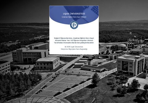 Uzaktan Eğitim Ders Kayıt Sistemi