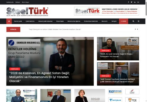 SteelTürk | Çelik Sektörünün Dinamik Dergisi