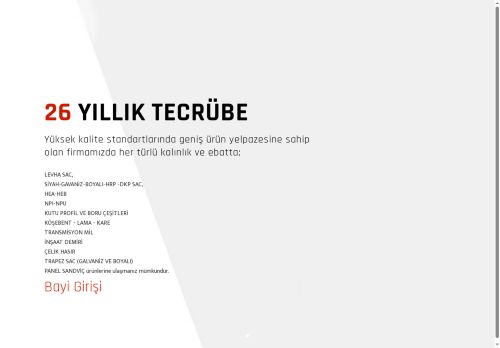 26 Yıllık Tecrübe