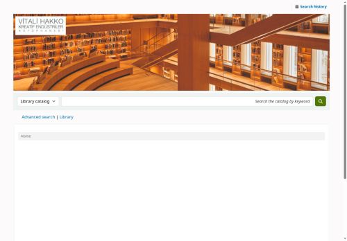 Vitali Hakko Kreatif Endüstriler Kütüphanesi catalog