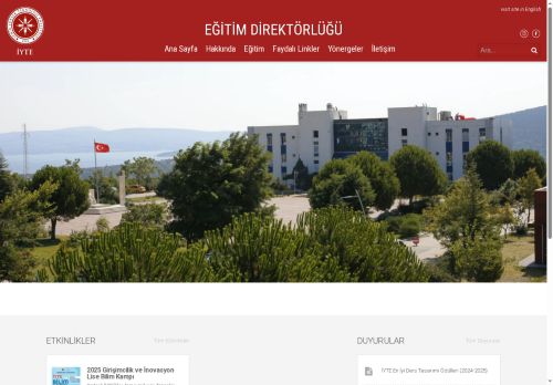 Eğitim Direktörlüğü – İzmir Yüksek Teknoloji Enstitüsü