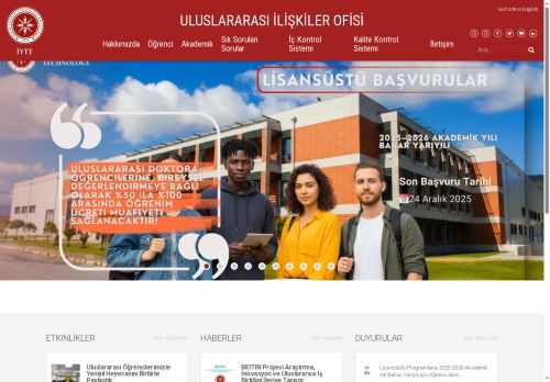 Uluslararası İlişkiler Ofisi – İzmir Yüksek Teknoloji Enstitüsü