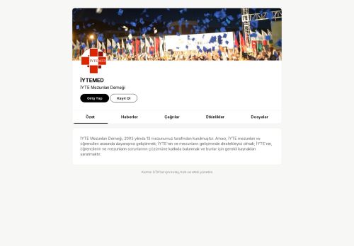 Karma - İYTE Mezunları Derneği için giriş yapın