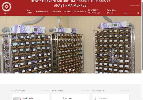 DENEY HAYVANLARI ÜRETİM, BAKIM, UYGULAMA VE ARAŞTIRMA MERKEZİ – İzmir Yüksek Teknoloji Enstitüsü